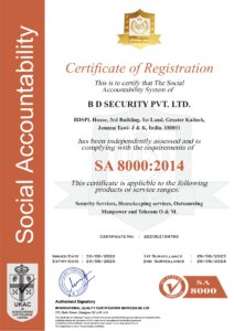 Accreditation & Certifications BD One Security
